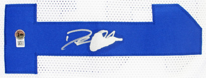 Deion Sanders Authentic Signed White Pro Style Jersey Autographed BAS Witnessed Version 1