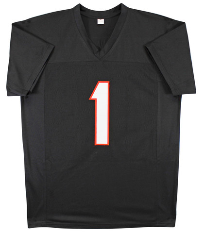 Ja'Marr Chase Authentic Signed Black Pro Style Jersey Autographed JSA