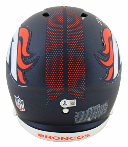 Broncos Bo Nix Authentic Signed  Full Size Speed Proline Helmet w/ Case BAS Wit