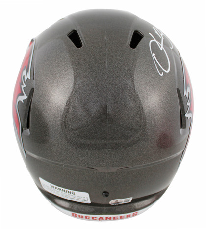 Buccaneers Derrick Brooks Signed Full Size Speed Rep Helmet BAS Witnessed