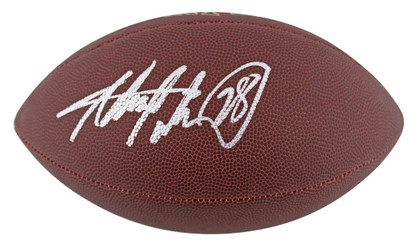 Vikings Adrian Peterson Authentic Signed Wilson Super Grip Football BAS Witness