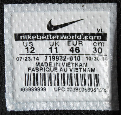 Vikings Adrian Peterson Authentic Signed Nike Alpha Right Cleat BAS Witnessed