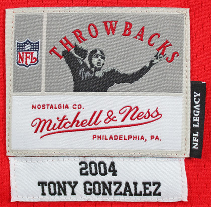 Chiefs Tony Gonzalez "HOF 19" Signed Red Mitchell & Ness Jersey BAS Witnessed