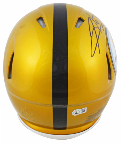 Steelers Hines Ward Signed Flash Full Size Speed Proline Helmet W/ Case BAS Wit