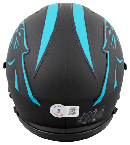 Panthers Ja'Tavion Sanders Signed Eclipse Speed Mini Helmet BAS Witnessed