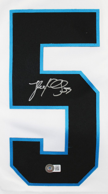 Panthers Luke Kuechly Authentic Signed White Nike Limited Jersey BAS Witnessed