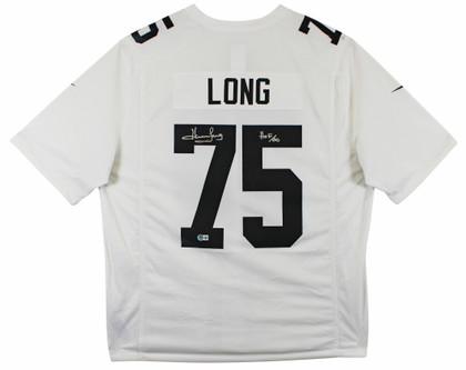 Raiders Howie Long "HOF 00" Signed White Nike Limited Jersey BAS Witnessed