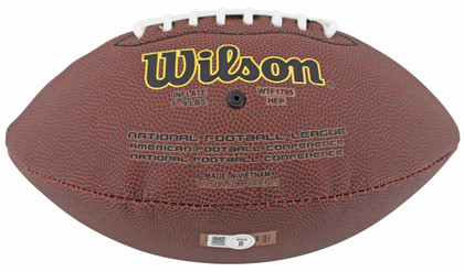Patriots Christian Gonzalez Signed Wilson Super Grip Nfl Football BAS Witnessed