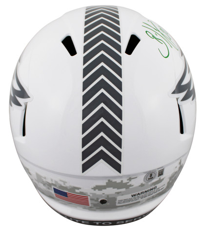 Eagles Brian Dawkins Signed STS III Full Size Speed Rep Helmet W/ Case BAS Wit