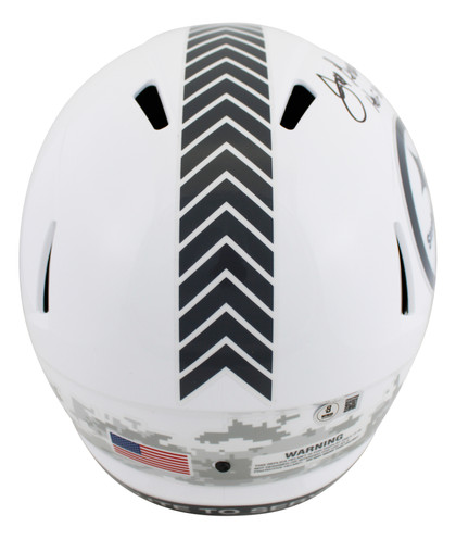 Steelers Joe Greene "HOF 87" Signed STS III F/S Speed Rep Helmet W/ Case BAS Wit