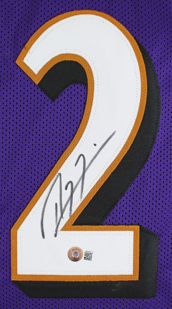Ray Lewis Authentic Signed Purple Pro Style Jersey Autographed BAS Witnessed