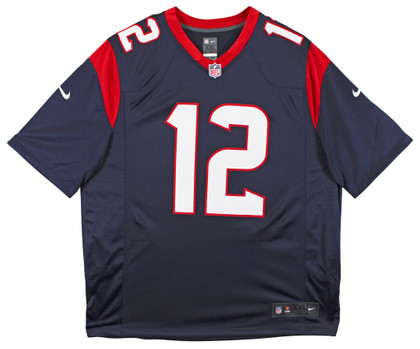 Texans Nico Collins Authentic Signed Navy Nike Limited Jersey BAS Witnessed