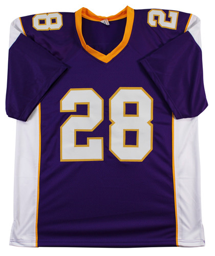 Adrian Peterson "All Damn Day" Signed Purple Pro Style Jersey BAS Witnessed