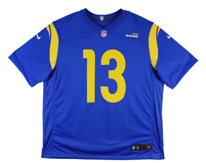 Rams Kurt Warner Authentic Signed Blue Nike Game Jersey BAS Witnessed