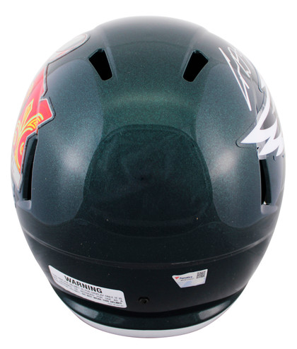 Eagles Cooper DeJean Signed SB LIX Champs Full Size Speed Rep Helmet W/ Case FAN