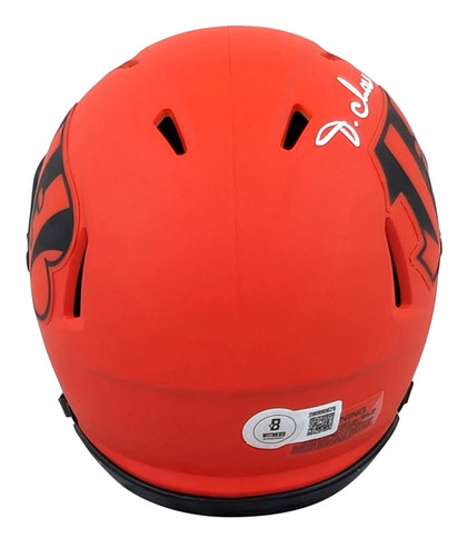 Bengals Ja'Marr Chase Authentic Signed Rave Speed Mini Helmet BAS Witnessed