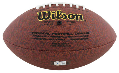 Buccaneers Mike Alstott Authentic Signed Super Grip Nfl Football BAS Witnessed