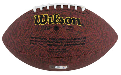 Steelers Barry Foster Signed Wilson Super Grip Nfl Football BAS Witnessed