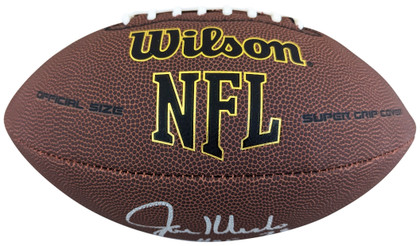 Jets Joe Klecko "HOF 23" Signed Wilson Super Grip Nfl Football BAS Witnessed