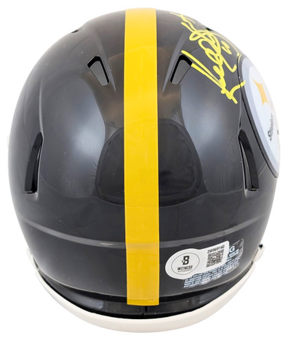 Steelers Kordell Stewart Authentic Signed Speed Mini Helmet BAS Witnessed