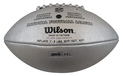 Cowboys Micah Parsons Signed Wilson Replica Duke Metallic Silver Football Fan