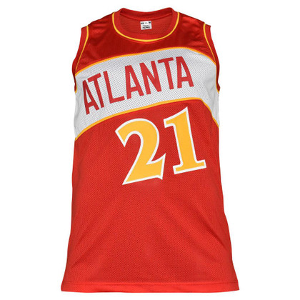 Dominique Wilkins Signed Atlanta Pro Red Basketball Jersey (JSA)