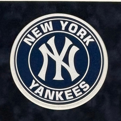 Kyle Higashioka Signed Higgy New York Grey Custom Suede Matte Framed Baseball Jersey (JSA)