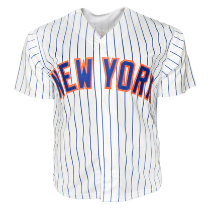 Mark Vientos Signed New York Pinstripe Baseball Jersey (Beckett)