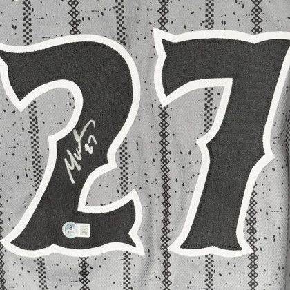 Mark Vientos Signed New York Grey Baseball Jersey (Beckett)