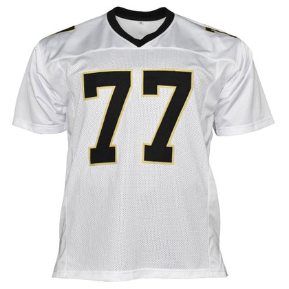 Willie Roaf Signed HOF 12 Inscription New Orleans Pro White Football Jersey (JSA)