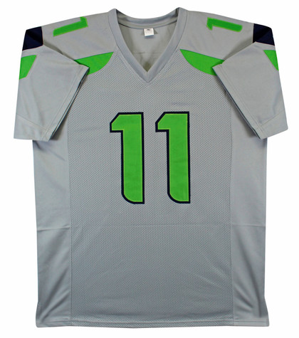 Jaxon Smith-Njigba Authentic Signed Grey Pro Style Jersey Autographed JSA