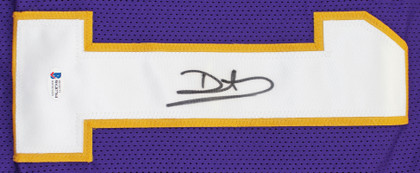 Daunte Culpepper Authentic Signed Purple Pro Style Jersey BAS Witnessed