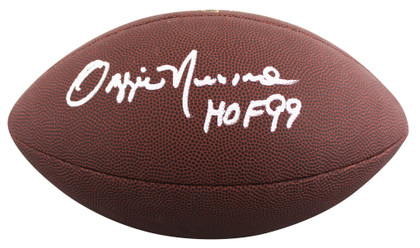 Browns Ozzie Newsome "HOF 99" Signed Wilson Super Grip Football BAS Witnessed