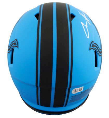 Lions Aidan Hutchinson Signed Rave Full Size Speed Proline Helmet W/ Case BAS W