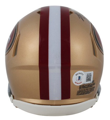49ers Kyle Juszczyk Authentic Signed Speed Mini Helmet w/ Case BAS Witnessed