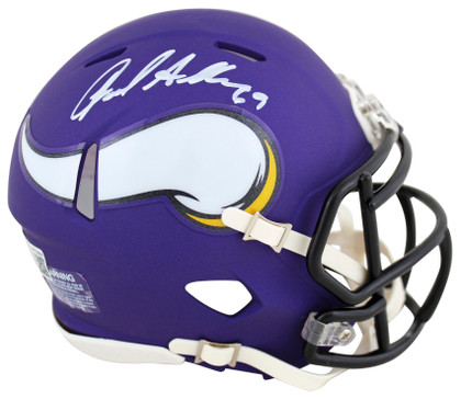 Vikings Jared Allen Authentic Signed Speed Mini Helmet W/ Case BAS Witnessed
