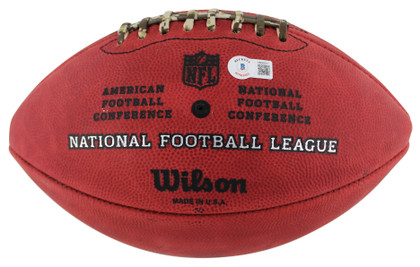 Steelers Jerome Bettis "2x Insc" Signed The Duke Showcase Football W/ Case BAS W