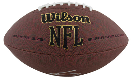 Texans Stefon Diggs Signed Wilson Super Grip Football W/ Case BAS Witnessed