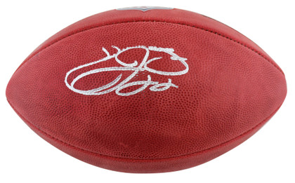 Cowboys Emmitt Smith Signed Wilson "The Duke" Football W/ Case BAS Witnessed