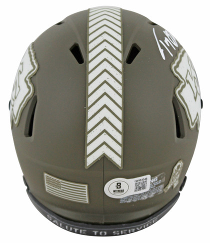 Chiefs Tony Gonzalez Authentic Signed STS Speed Mini Helmet W/ Case BAS Witness