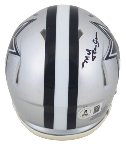 Cowboys Mel Renfro "HOF 96" Signed Speed Mini Helmet W/ Case BAS Witnessed