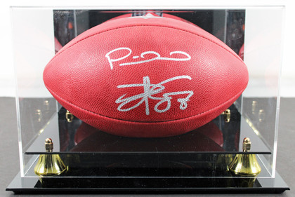 Patrick Mahomes & Travis Kelce Signed Official "The Duke" Nfl Football BAS & Fan Version 1