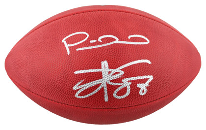 Patrick Mahomes & Travis Kelce Signed Official "The Duke" Nfl Football BAS & Fan Version 1