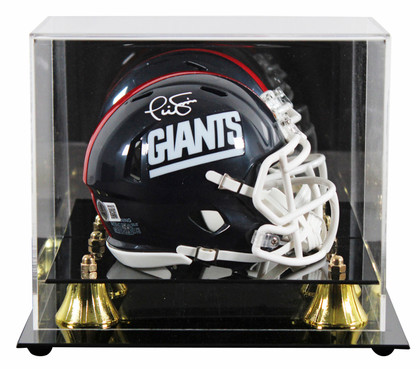 Giants Phil Simms Signed 1981-99 TB Speed Mini Helmet W/ Case BAS Witnessed Giants Phil Simms Signed 1981-99 TB Speed Mini Helmet W/ Case BAS Witnessed