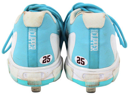 D-Backs Archie Bradley Signed 2018 Game Used Blue Nike Air Clipper Cleats BAS