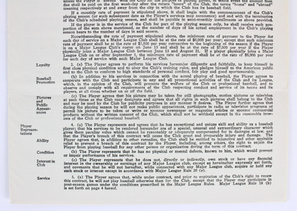 Don Larsen Signed 1964 San Francisco Giants Uniform Player's Contract BAS LOA