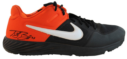 Giants Tyler Beede Authentic Signed 2018 Game Used Nike Turf Shoes BAS #V27063