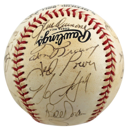 1991 Reds (23) Larkin, Perez Authentic Signed Onl Baseball BAS #AC01893