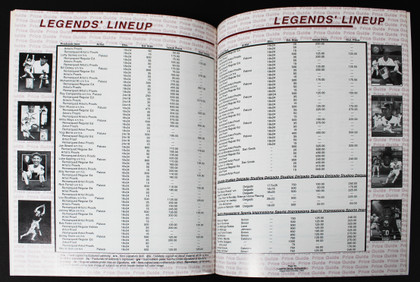 September 1991 Sports Memorabilia Price Guide Legends Sports Magazine