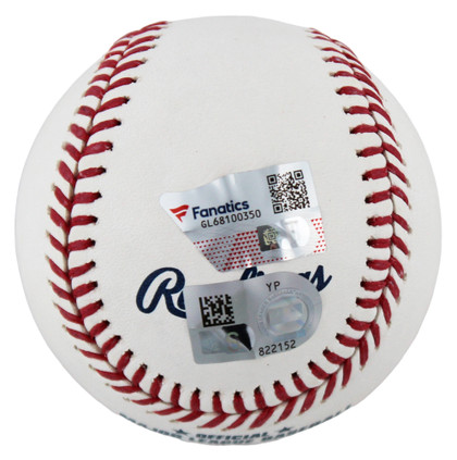 Rangers Corey Seager Authentic Signed Robert Manfred Oml Baseball Fanatics COA